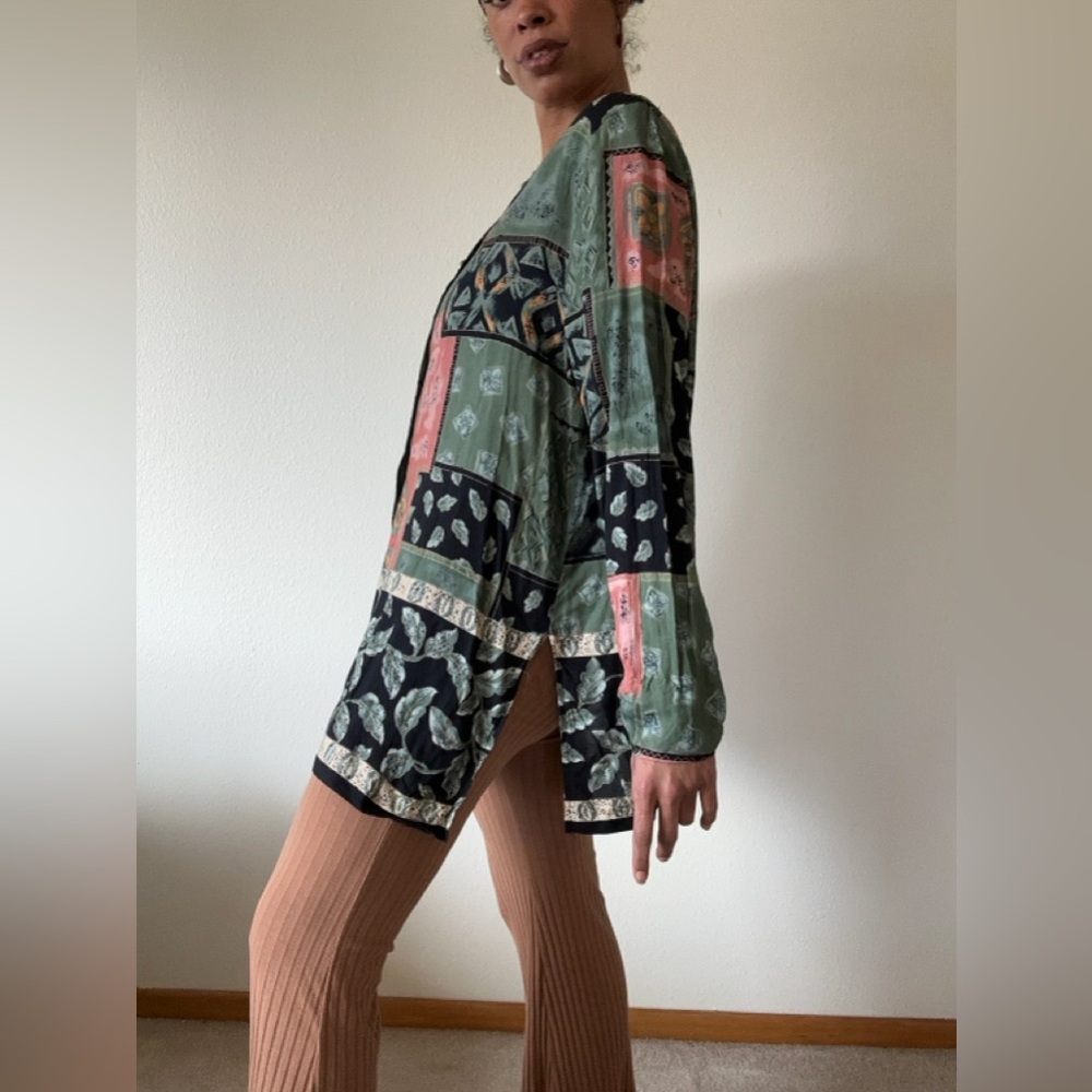 Y2k Patchwork Button-Up - image 4